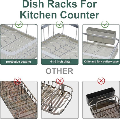 LIYI Drying Rack Tableware, Stainless Steel Drying Rack, 304 Stainless Steel