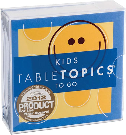 TableTopics Kids to Go Conversation Cards for Families with Young Children, 40 Questions for Fun & Connection at Dinnertime, Game Night, Car Trips, & Classrooms