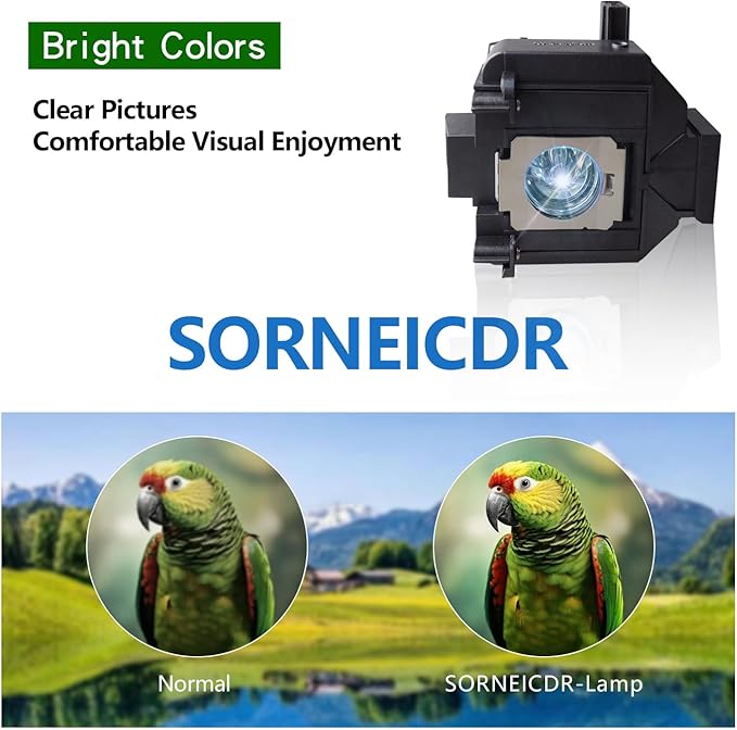 SORNEICDR ELP LP69 Replacement Projector Lamp Bulb Compatible