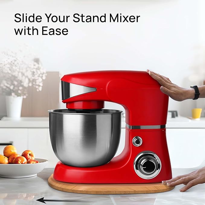 Ibyx Elegant Sliding Tray - Compatible with 5.5 Qt KitchenAid Stand Mixers and Other Heavy Appliances (Natural)
