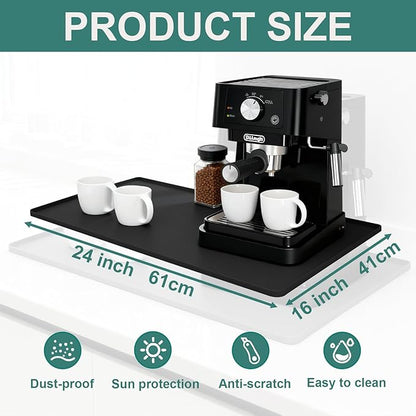 Silicone Coffee Mat, Eco-friendly, Hygienic Drying Pad, Leak-Proof and Non-Slip