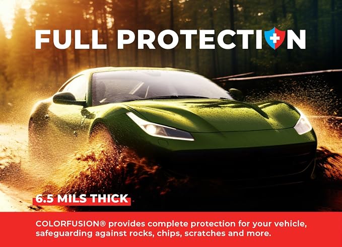 ColorFusion PPF by VViViD, Gloss Urban Green Dry Apply PPF Vinyl Car Wrap Roll 60ft x 5ft