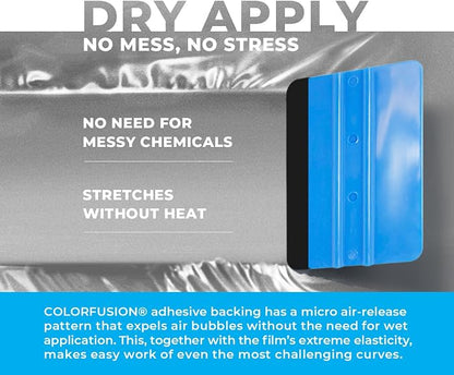 ColorFusion PPF by VViViD, Gloss GT Silver Dry Apply PPF Vinyl Car Wrap Roll 1.3ft x 5ft