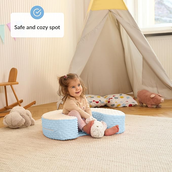 Baby Sit Up Pillow | Baby Pillow for Sitting Up | Comfortable Infant Seat for Early Sitting & Playtime | Soft & Stable Seat with Ring | Suitable from 4 Months