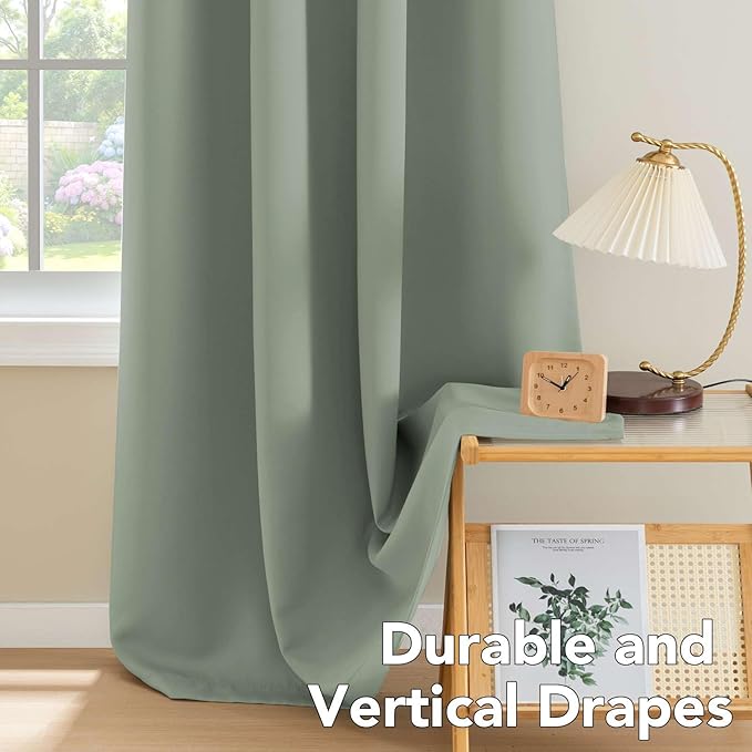 H.VERSAILTEX Thermal Insulated Blackout Window Panels Microfiber
