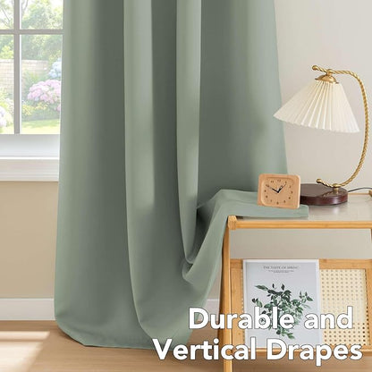H.VERSAILTEX Thermal Insulated Blackout Window Panels Microfiber