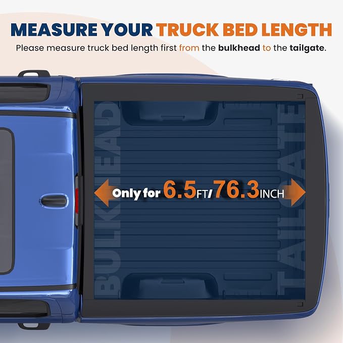 KUIPERAUTO 6.4FT Hard Tri Truck Bed Tonneau Cover Compatible for 2002-2026 Dodge Ram 1500 Classic & New Body/2003-2024 Ram 2500 3500 (w/o Ram Box) 6.4 Feet Bed Hard Aluminum