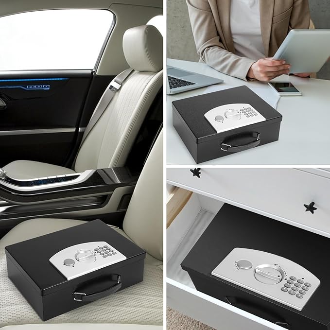 Dalmbox Portable Metal Safe Box