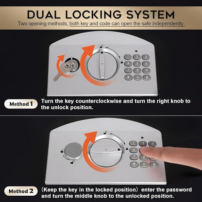 Dalmbox Portable Metal Safe Box