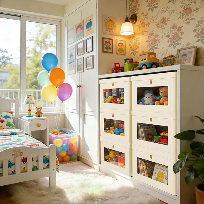 DIMJ Storage Bins with Lids