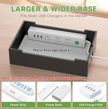 Pezin & Hulin Bamboo Charging Station, Electronic Devices Organizer