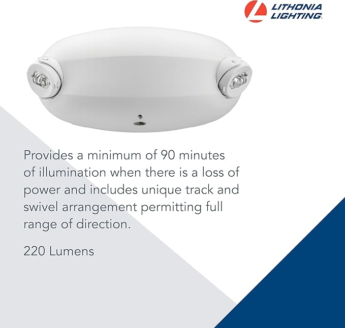 Lithonia Lighting Quantum Emergency Light, Contemporary Commercial LED