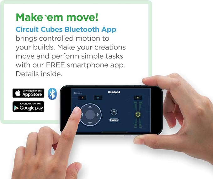 Circuit Cubes Bluetooth Upgrade+ Kit Electronic Toy Building Set Compatible with Most Building Blocks STEM Toy Learning