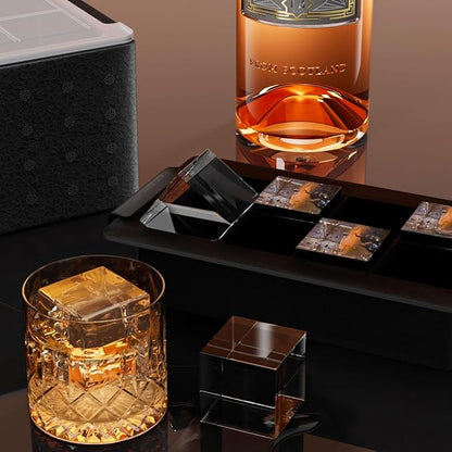 Clear Ice Cube Tray for Whiskey: FDDBI 2Inch Clear Ice Cube Maker