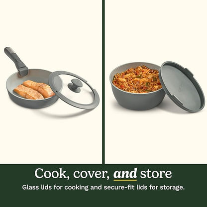 Cuisinart 13-Pc, ClickSmart Nonstick Detachable Handle Ceramic Cookware