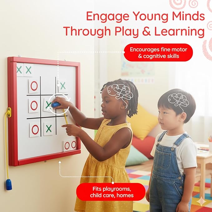 Magnetic Toddler Activity Wall Panel Toy – Interactive Wall Busy Board –