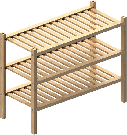 ROMGUAR CRAFT (Thick Bamboo Shoe Rack