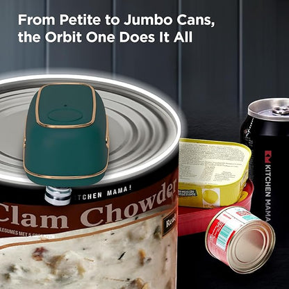 Kitchen Mama Orbit One Rechargeable Electric Can Opener: Hands-free, USB-C