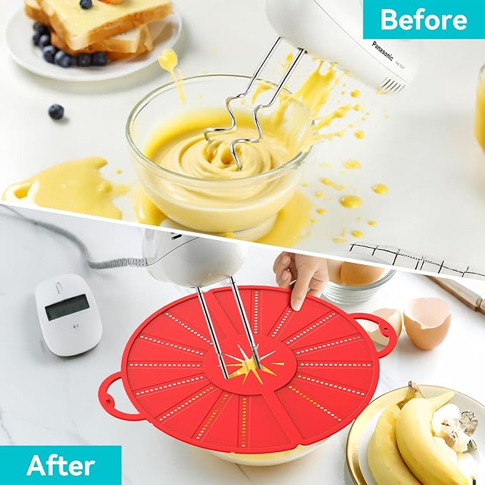 Silicone Splatter Screen for Frying Pan, Foldable Splash Guard, Heat-Resistant
