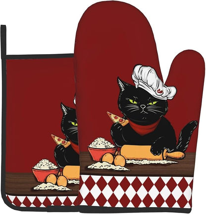 Cat Pot Holders and Oven Mitts
