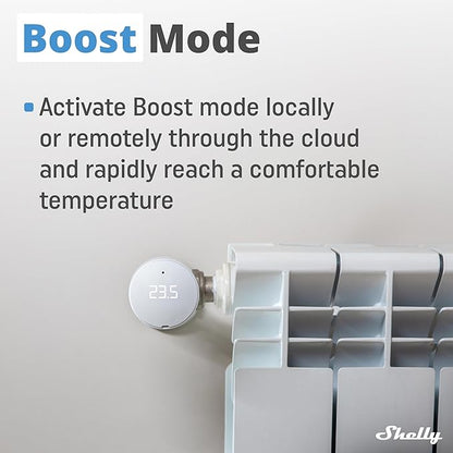 Shelly Blu TRV & Blu Gateway Gen3, Smart Thermostatic Radiator Valve,