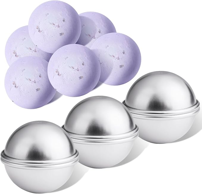 10 Set 20PCS Bath Bomb Mold Kit, Soap Mold & Aluminum MetalBath Bombs Press for DIY Making Supplies