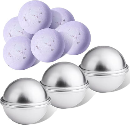 10 Set 20PCS Bath Bomb Mold Kit, Soap Mold & Aluminum MetalBath Bombs Press for DIY Making Supplies