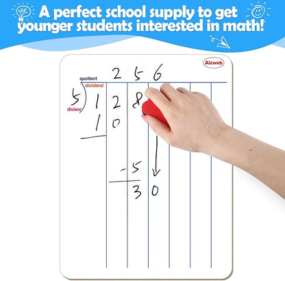Dry Erase Long Division Whiteboard
