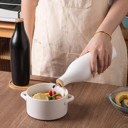 Sweejar Matte Ceramic Olive Oil Dispenser Bottles