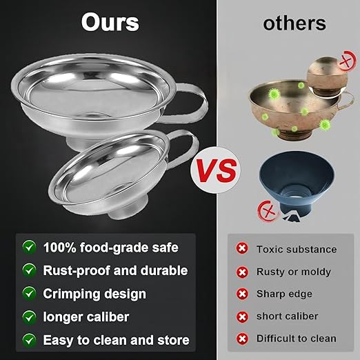 Stainless Steel Food Canning Funnels