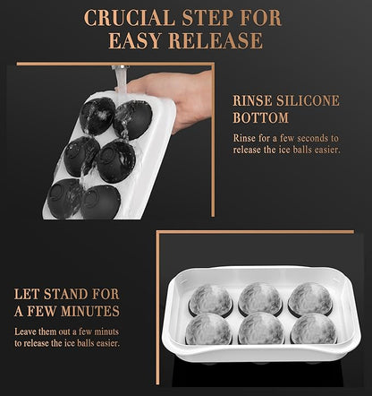 Round Ice Cube Mold with Lid