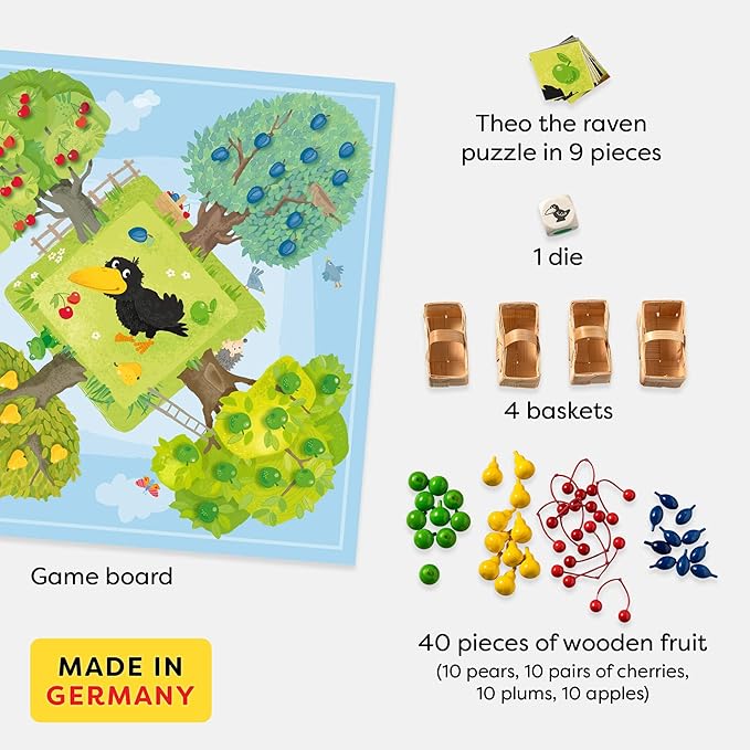 HABA Orchard Game - A Classic Cooperative Introduction to Board Games for Ages 3 and Up (Made in Germany)