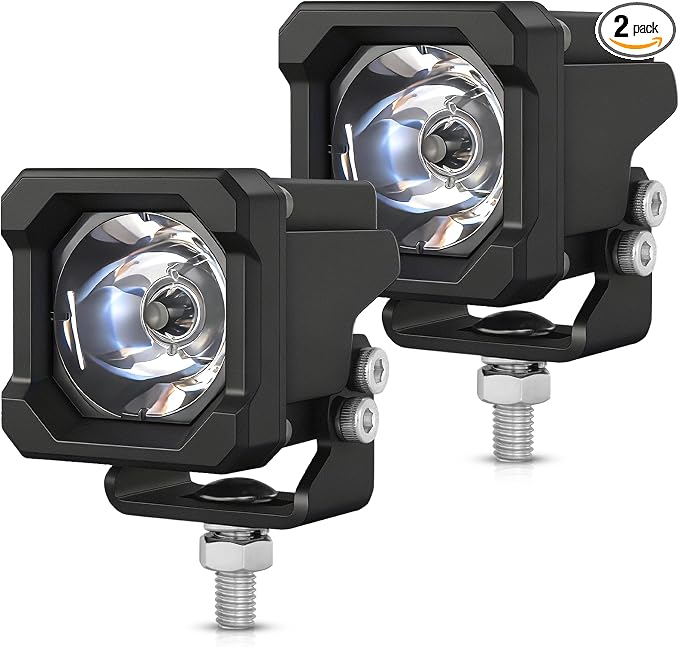 LED Pods, OFFROADTOWN 2inch 50W LED Cubes Spot Driving Lights Pods Ditch Light Off Road Reverse Light for Truck Pickup UTV ATV SUV 4x4 Car Motorcycle - Spot