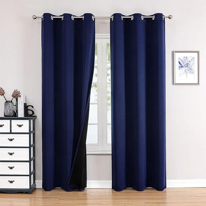 ChrisDowa 100% Blackout Curtains