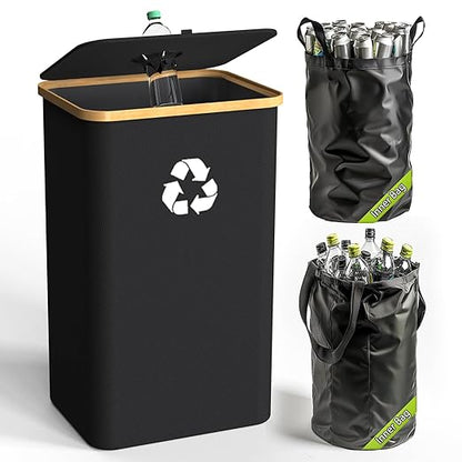 Recycling Bin for Kitchen Indoor Home, Large 26 Gallon 100L Recycle Bin