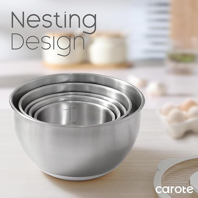 CAROTE Stainless Steel Mixing Bowls