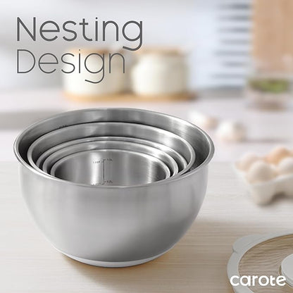 CAROTE Stainless Steel Mixing Bowls