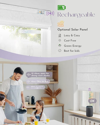 Graywind Smart Roman Shades Compatible
