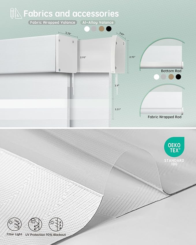 Yoolax Motorized Zebra Blinds Works