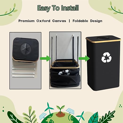 Recycling Bin for Kitchen Indoor Home, Large 26 Gallon 100L Recycle Bin