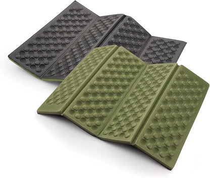 AceCamp 3940 Portable Lightweight Mini Waterproof Folding Mat, Foam Sitting Pad for Outdoor Activities, Foldable Kneeling and Seat Cushion for Comfort, Red