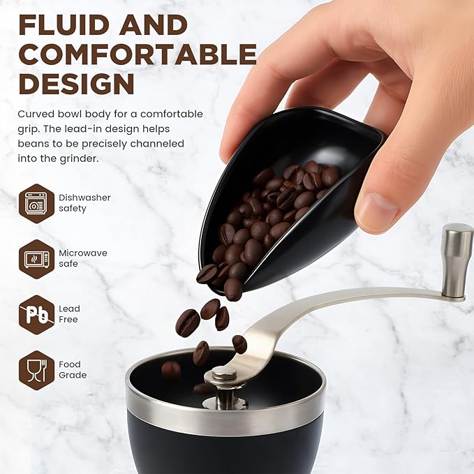 Ceramic Coffee Bean Dosing Cup + Sprayer Gift Set, Spoon Rest, Mini Coffee