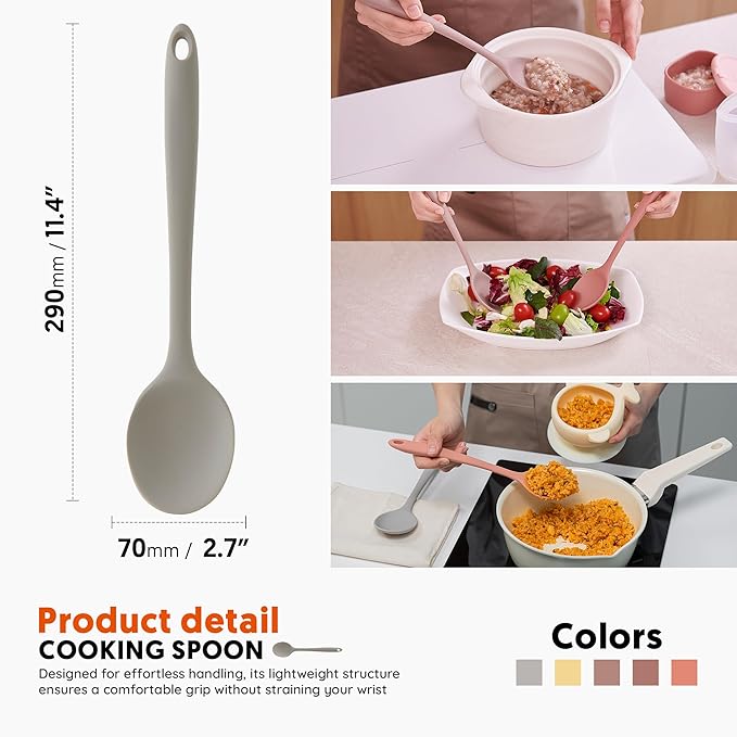 Multi Platinum Silicone Cooking Spoon