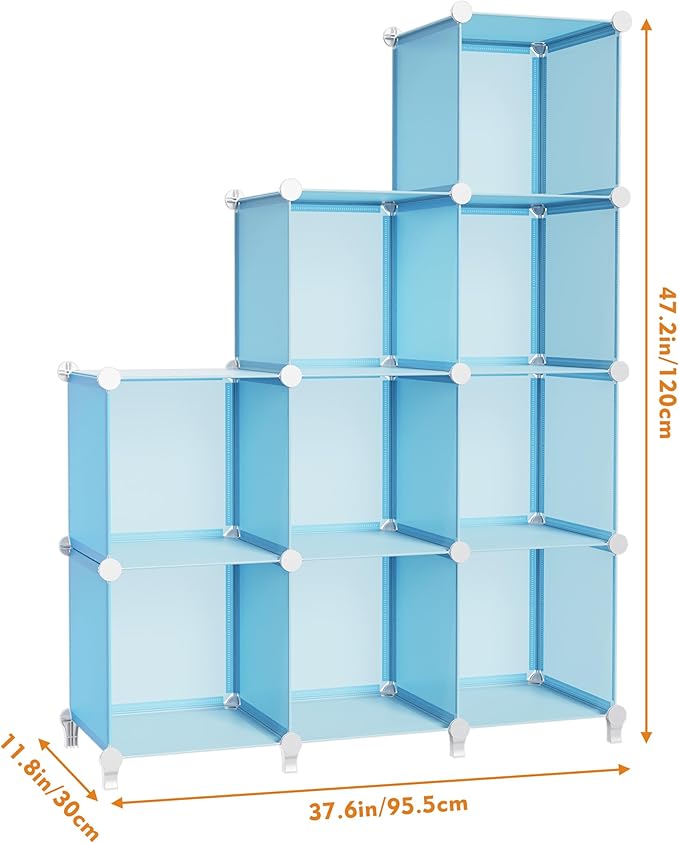 HOMIDEC Closet Organizers and Storage, 9 Cube Storage Organizer, Portable