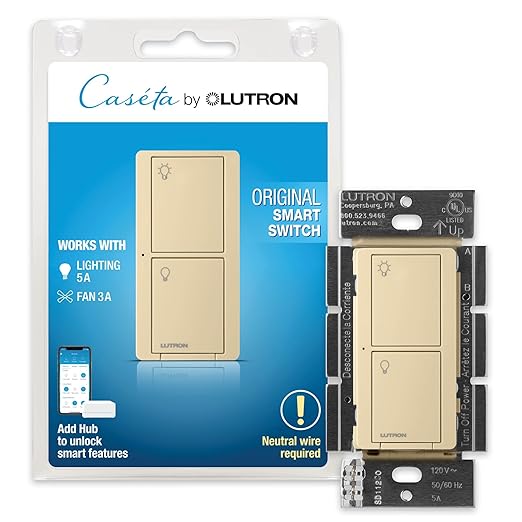 Lutron Caseta Original Smart Light Switch,