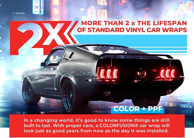 ColorFusion PPF by VViViD, Gloss GT Silver Dry Apply PPF Vinyl Car Wrap Roll 1.3ft x 5ft