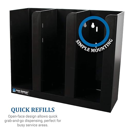 San Jamar Portion Cup and Lid Organizer Fits 2-3" Cups and Lids