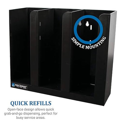 San Jamar Portion Cup and Lid Organizer Fits 2-3" Cups and Lids
