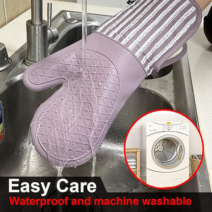 Alselo Silicone Oven Mitts Heat Resistant 932℉