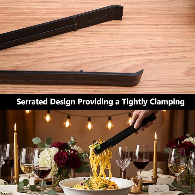 Serving Tongs 24 Pack, Plastic Disposable Salad Tongs